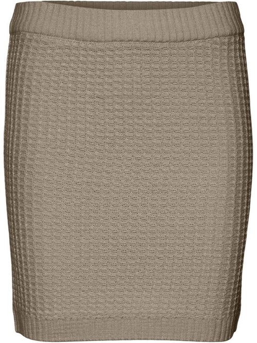Vero Moda Omega Beige Gebreide Rok voor Dames - Kiabi Vero Moda Omega Beige Gebreide Rok voor Dames - Kiabi