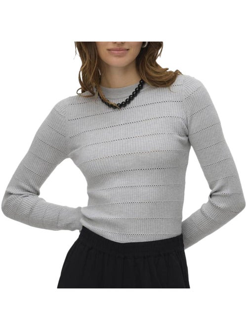 Vero Moda Paula Grijze Trui voor Dames - Kiabi Vero Moda Paula Grijze Trui voor Dames - Kiabi