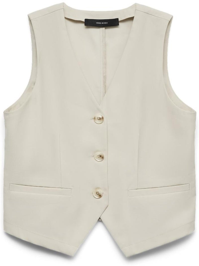 Vero Moda Petrine Beige Dames Gilet Beige - Kiabi