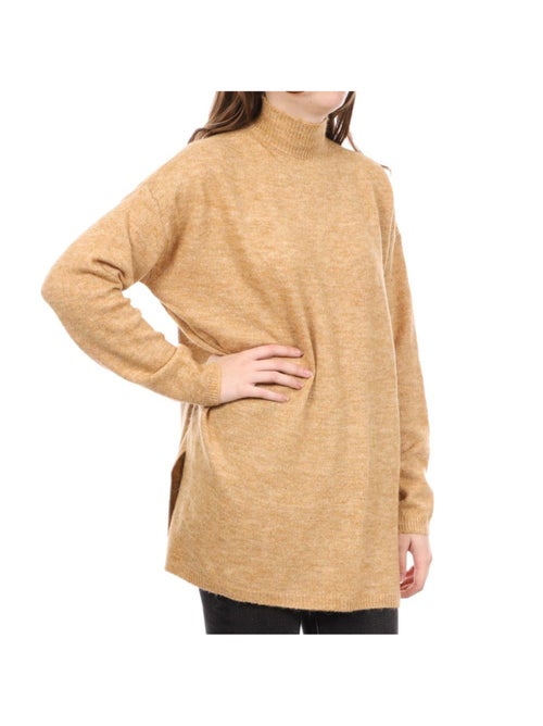 Vero Moda Plaza Lange Trui voor Dames - Beige - Kiabi Vero Moda Plaza Lange Trui voor Dames - Beige - Kiabi