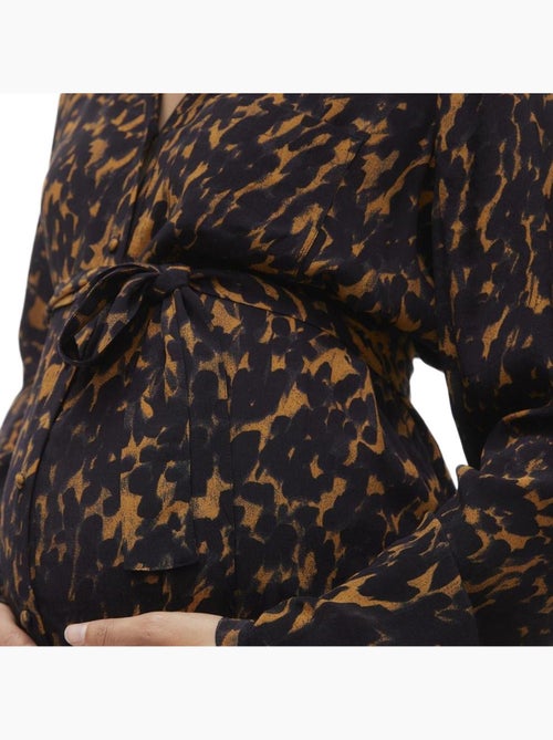 Vero Moda positiejurk bruin/zwart - Kiabi Vero Moda positiejurk bruin/zwart - Kiabi