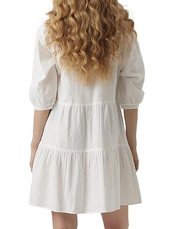 Vero moda pretty witte jurk voor dames