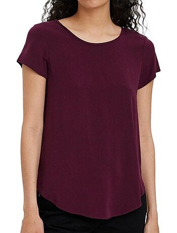 Vero moda prune damesblouse 10248152