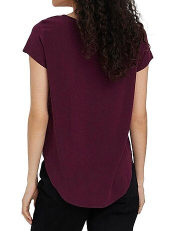Vero moda prune damesblouse 10248152