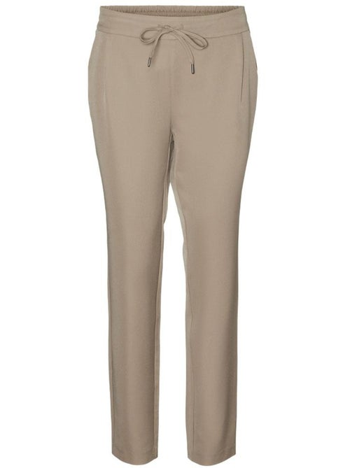 Vero Moda Raya Dames Beige Soepele Pantalon - Kiabi Vero Moda Raya Dames Beige Soepele Pantalon - Kiabi