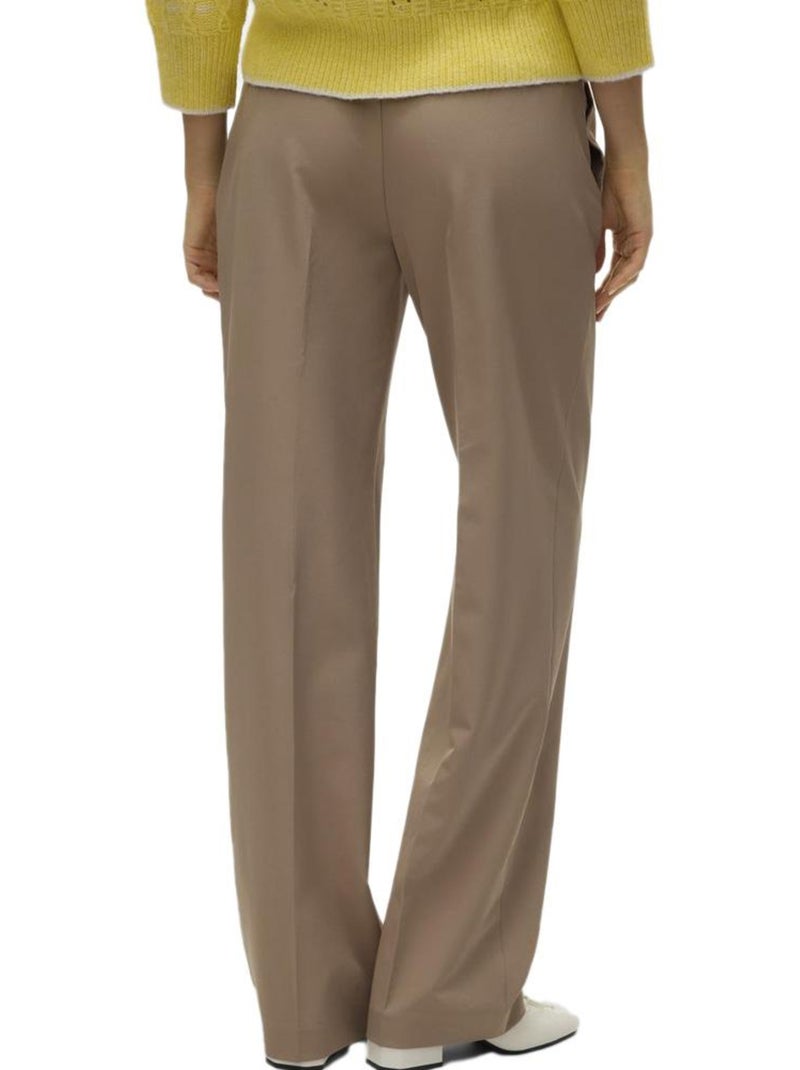 Vero Moda Raya Dames Pantalon - Camel Kleurige Elegante Tailleur Broek Cappuccinobruin - Kiabi