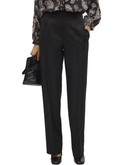Vero Moda Raya Zwarte Dames Pantalon - Elegante Tailleur Broek - Kiabi Vero Moda Raya Zwarte Dames Pantalon - Elegante Tailleur Broek - Kiabi