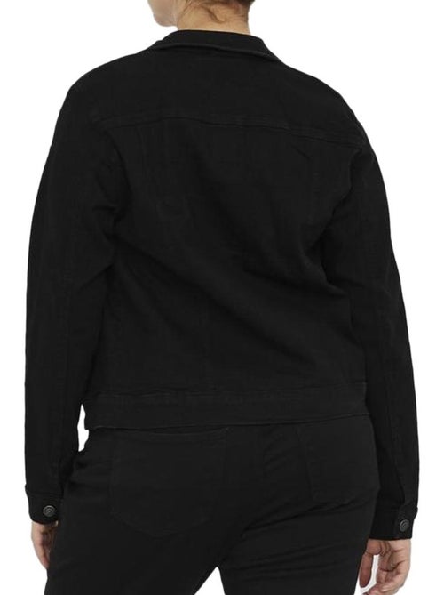 Vero Moda Runa Zwart Denim Damesvest - Kiabi Vero Moda Runa Zwart Denim Damesvest - Kiabi
