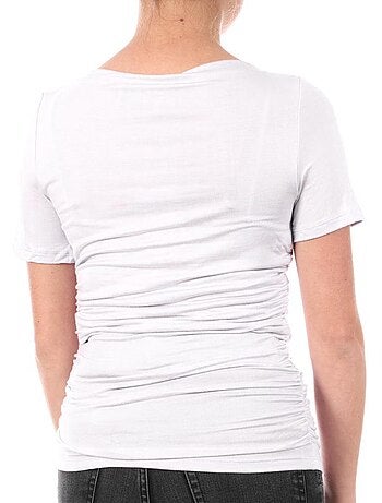 Vero moda saanv wit dames t-shirt