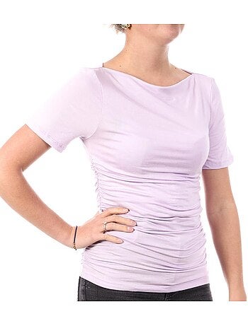 Vero moda saanvi mauve t-shirt voor dames