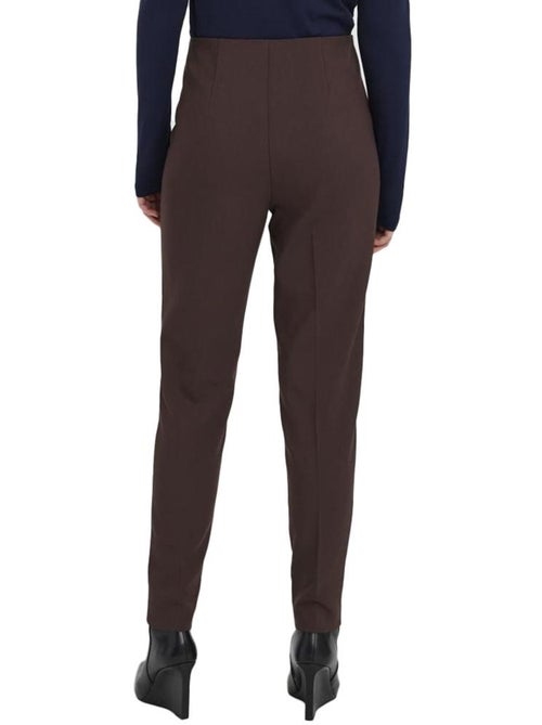Vero Moda Sandy dames pantalon met hoge taille bruin - Kiabi Vero Moda Sandy dames pantalon met hoge taille bruin - Kiabi