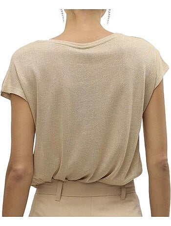 Vero moda sarah donkergrijs t-shirt voor dames
