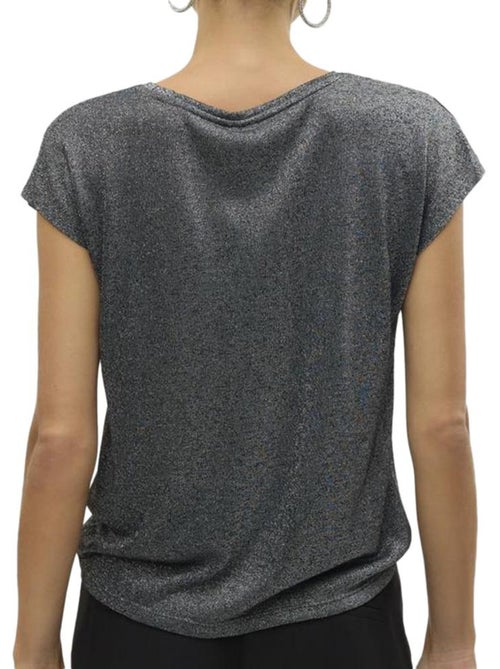 Vero Moda Sarah Donkergrijs T-shirt voor Dames - Kiabi