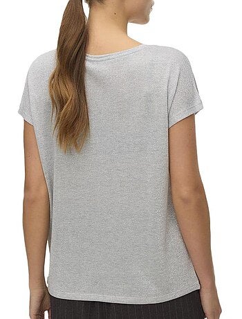 Vero moda sarah grijs dames t-shirt