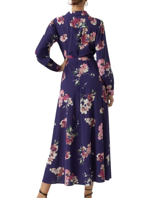 Vero Moda Shilah Naja Dames Jurk met Marineprint - Kiabi Vero Moda Shilah Naja Dames Jurk met Marineprint - Kiabi