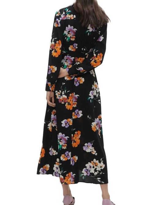 Vero Moda Shilah Naja Zwarte Jurk met Print voor Dames - Kiabi Vero Moda Shilah Naja Zwarte Jurk met Print voor Dames - Kiabi