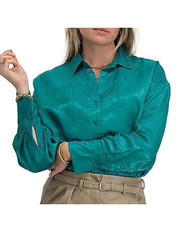 Vero moda sina groene damesblouse