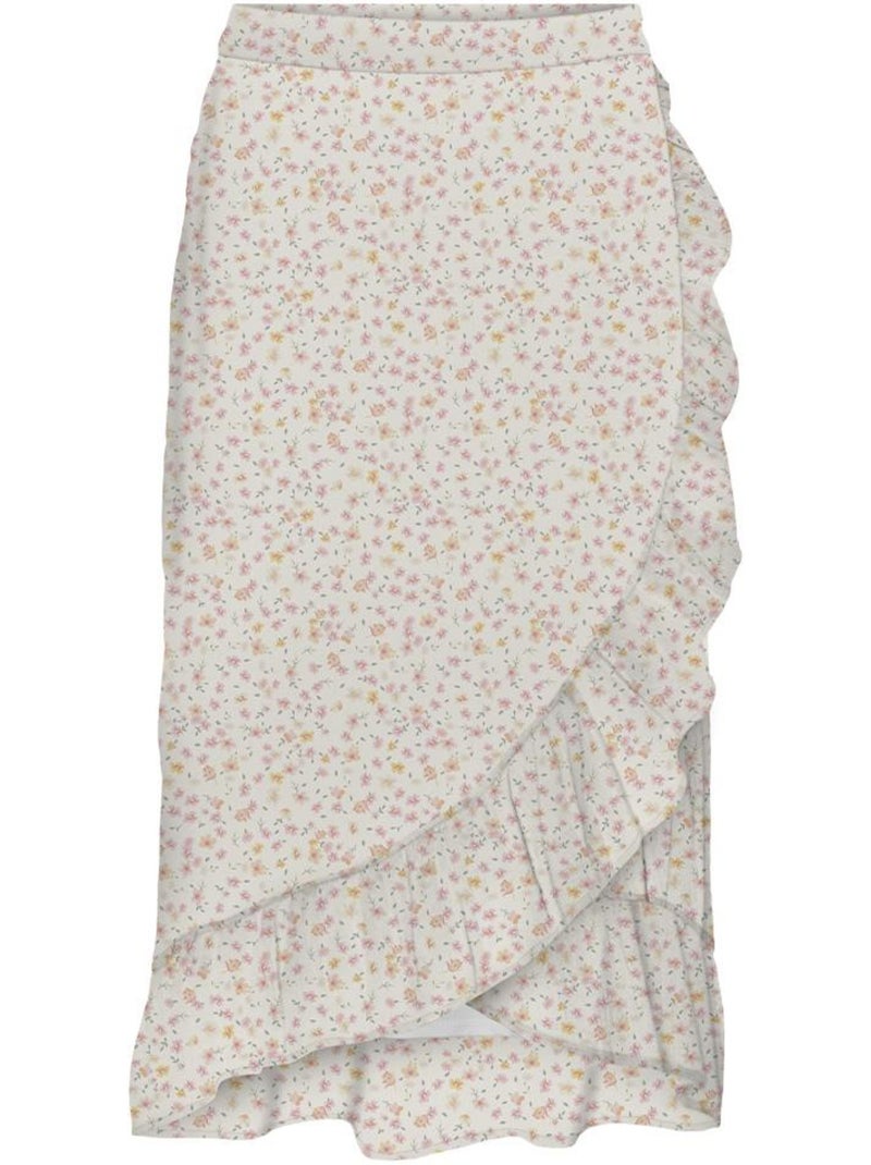 Vero Moda Smilla Witte Bloemenrok Dames Wit - Kiabi