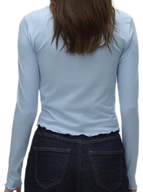Vero Moda Sofia Dames T-shirt Blauw - Kiabi Vero Moda Sofia Dames T-shirt Blauw - Kiabi