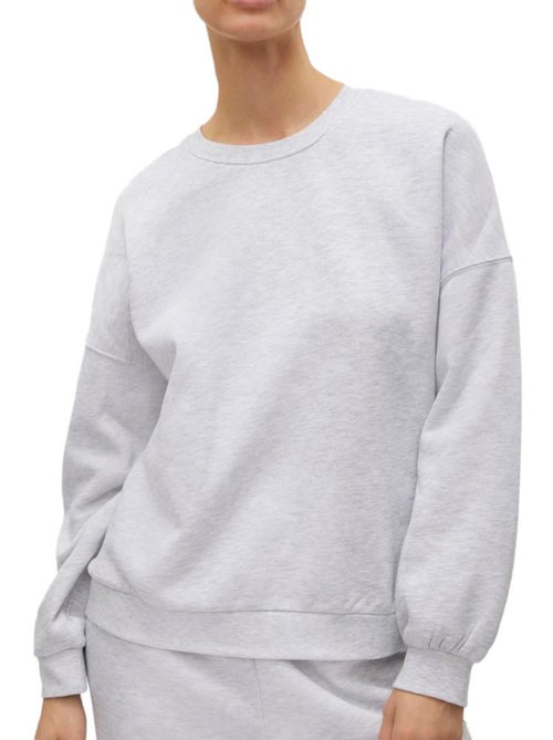Vero Moda Sonja Dames Grijze Gemêleerde Sweatshirt - Kiabi Vero Moda Sonja Dames Grijze Gemêleerde Sweatshirt - Kiabi