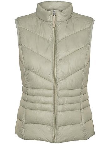 Vero moda sorayasiv beige dames bodywarmer