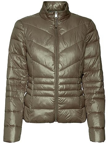 Vero moda sorayasiv kaki dames gewatteerde jas