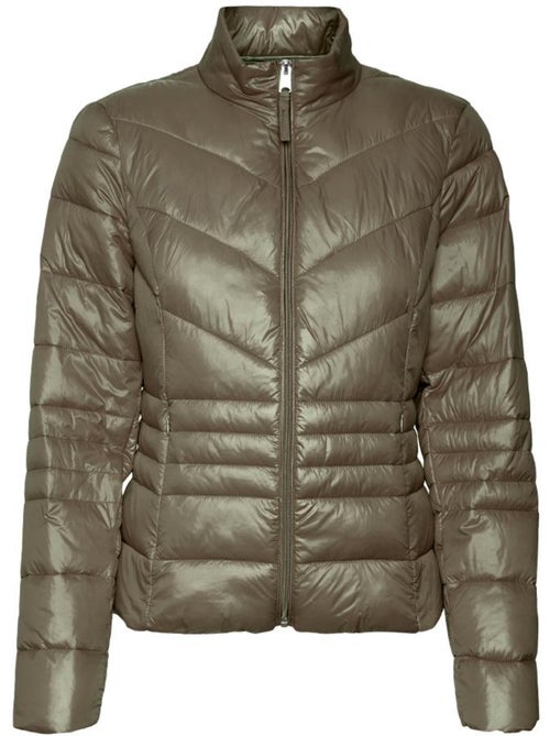 Vero Moda Sorayasiv Kaki Dames Gewatteerde Jas - Kiabi Vero Moda Sorayasiv Kaki Dames Gewatteerde Jas - Kiabi