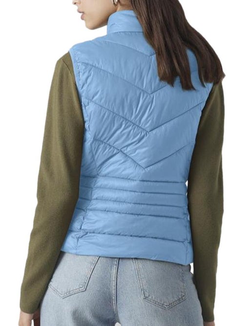 Vero Moda Sorayasiv Mouwloze Bodywarmer Dames Blauw - Kiabi Vero Moda Sorayasiv Mouwloze Bodywarmer Dames Blauw - Kiabi