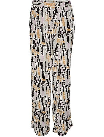 Vero moda suie dames pantalon met beige patroon