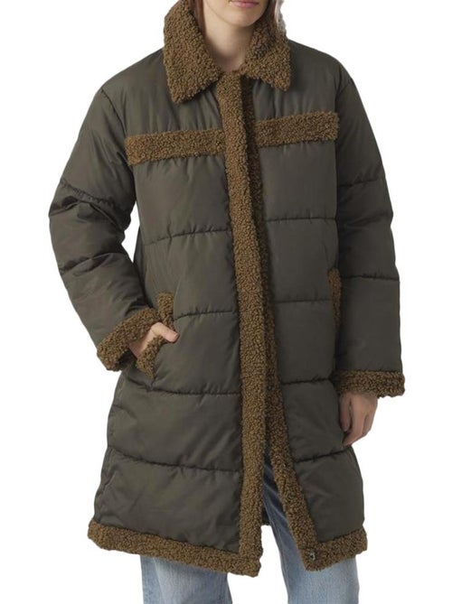 Vero Moda Teddy Jas Dames - Bruin Boos Winterjas - Kiabi Vero Moda Teddy Jas Dames - Bruin Boos Winterjas - Kiabi