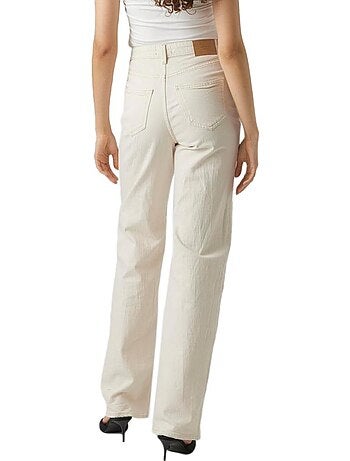 Vero moda tessa dames jeans wit - wijde pijp