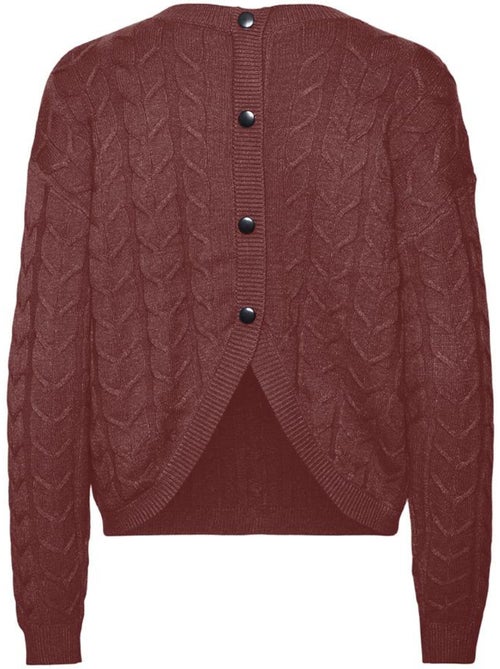 Vero Moda Tilda Bordeauxrode Trui voor Dames - Kiabi Vero Moda Tilda Bordeauxrode Trui voor Dames - Kiabi