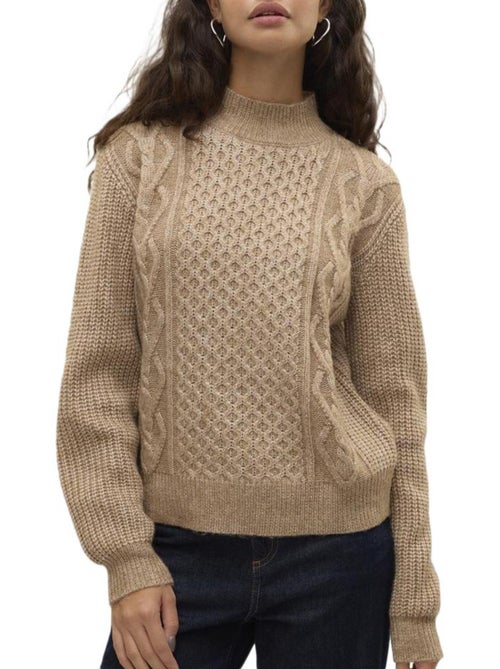 Vero Moda Universe Bruine Trui voor Dames - Kiabi Vero Moda Universe Bruine Trui voor Dames - Kiabi