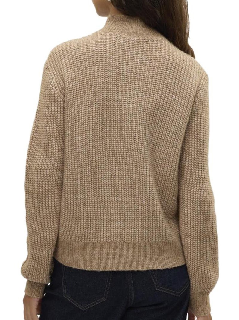 Vero Moda Universe Bruine Trui voor Dames Lichtbeige - Kiabi