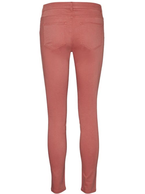 Vero Moda Vea Slim Fit Jeans Rood voor Dames - Kiabi Vero Moda Vea Slim Fit Jeans Rood voor Dames - Kiabi