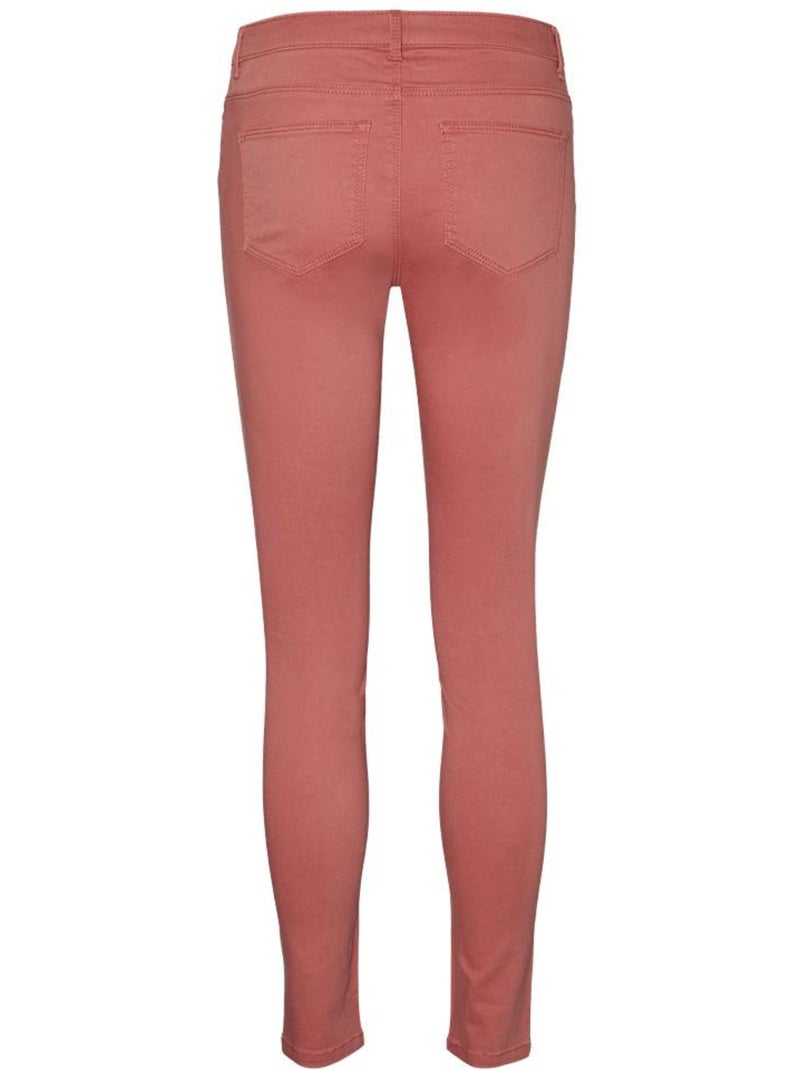 Vero Moda Vea Slim Fit Jeans Rood voor Dames Rood - Kiabi