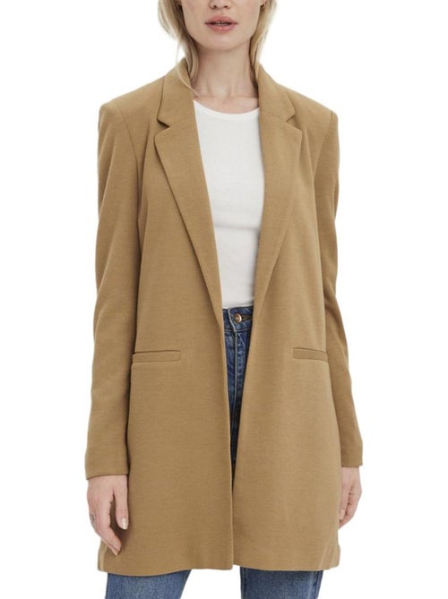 Vero Moda Verina Camel Dames Blazer - Kiabi Vero Moda Verina Camel Dames Blazer - Kiabi