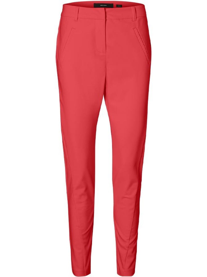 Vero Moda Victoria Slim Fit Rode Damespantalon Rood - Kiabi