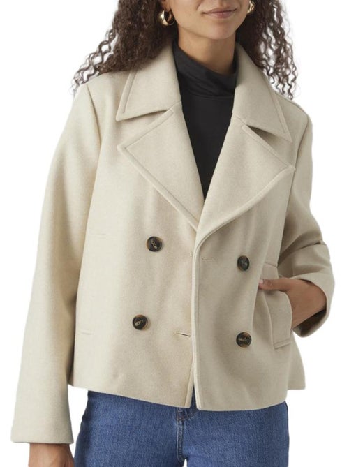 Vero Moda Vincemia Beige Damesvest - Kiabi Vero Moda Vincemia Beige Damesvest - Kiabi
