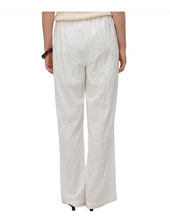 Vero moda viola witte linnen dames pantalon