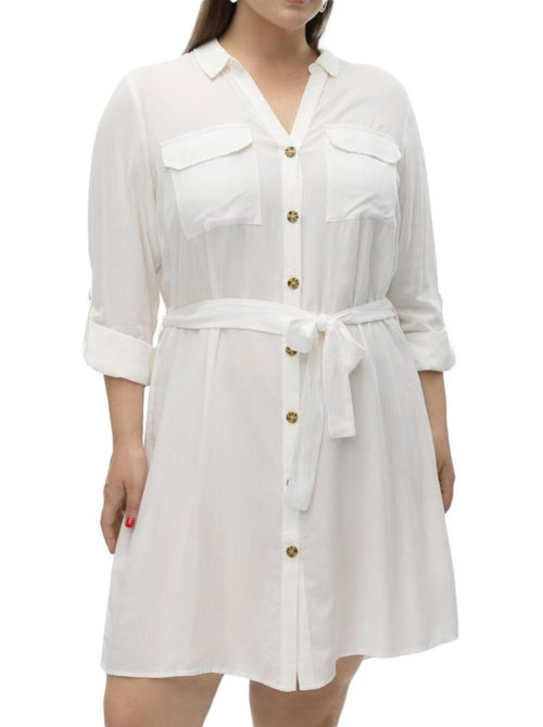 Vero moda vmbumpy witte jurk voor dames - Kiabi Vero moda vmbumpy witte jurk voor dames - Kiabi