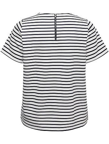 Vero moda vmcabby dames t-shirt wit/zwart