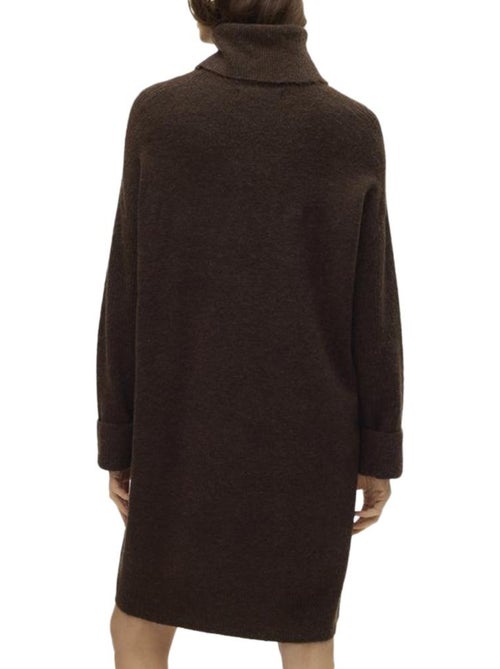 Vero Moda Vmjupiter Bruine Gebreide Jurk voor Dames - Kiabi Vero Moda Vmjupiter Bruine Gebreide Jurk voor Dames - Kiabi