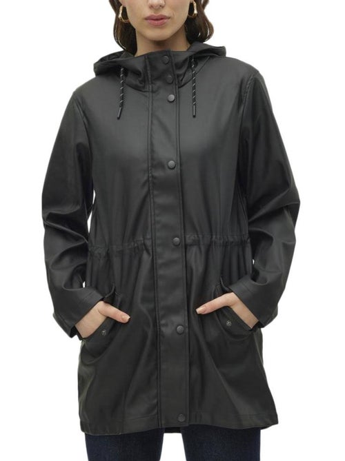 Vero Moda Vmmalou Zwarte Waterdichte Parka voor Dames - Kiabi Vero Moda Vmmalou Zwarte Waterdichte Parka voor Dames - Kiabi