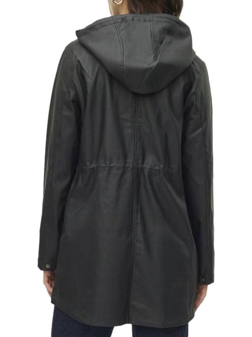 Vero Moda Vmmalou Zwarte Waterdichte Parka voor Dames - Kiabi Vero Moda Vmmalou Zwarte Waterdichte Parka voor Dames - Kiabi