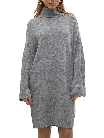 Vero moda vrouwen grijze trui jurk vmjupiter