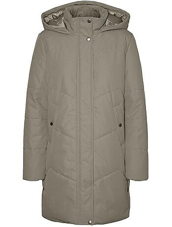 Vero moda willa beige dames gewatteerde jas