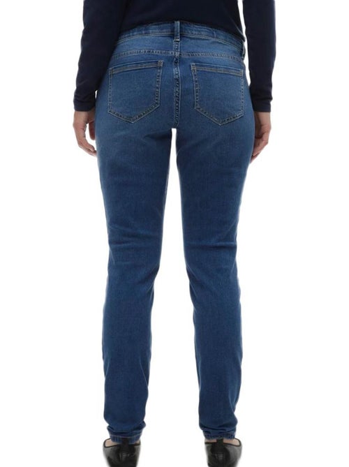Vero Moda Zwangerschapsjeans Dames - Blauw met Buikband - Kiabi Vero Moda Zwangerschapsjeans Dames - Blauw met Buikband - Kiabi
