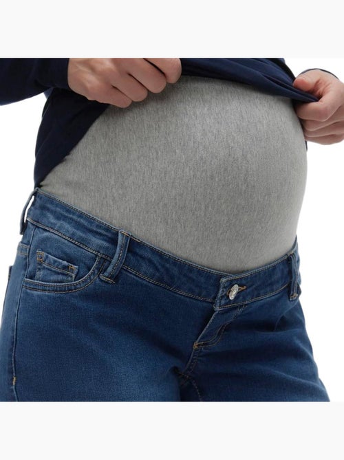 Vero Moda Zwangerschapsjeans Dames - Blauw met Buikband - Kiabi Vero Moda Zwangerschapsjeans Dames - Blauw met Buikband - Kiabi