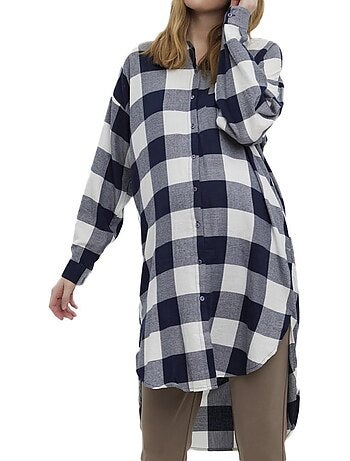 Vero moda zwangerschapsjurk kelly marineblauw/wit